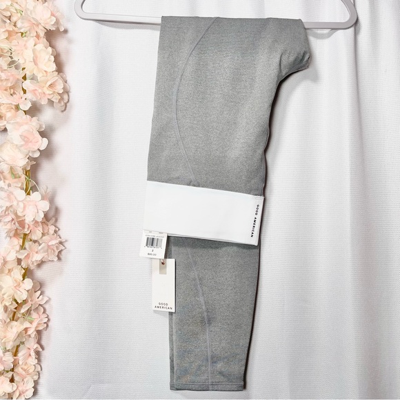 New Good American Icon Core Legging Heather Grey Size 2 Medium - Picture 5 of 6
